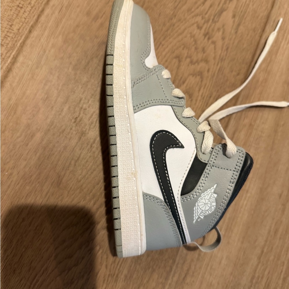 Kids Gray and Black Sneakers